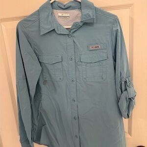 Columbia Light Blue PFG Shirt - New with tags